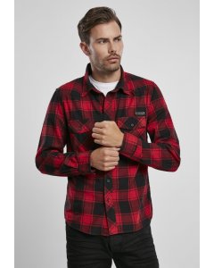 Férfi ing // Brandit Checked Shirt red black