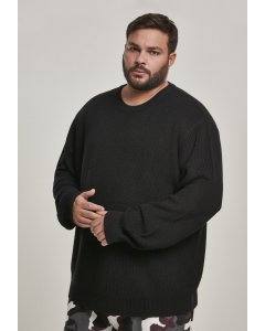 Férfi pulóver // Urban classics Cardigan Stitch Sweater black