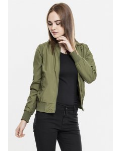 Női bomber kabát // Urban classics Ladies Light Bomber Jacket olive