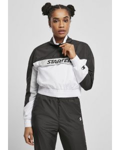 Női dzseki // Starter Ladies Colorblock Pull Over Jacket black/white