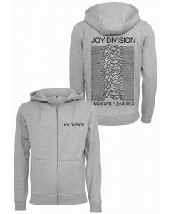 Férfi pulóver cipzár  // Merchcode Joy Division UP Zip Hoody heather grey