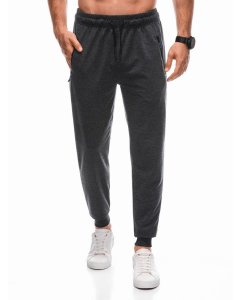 Men's sweatpants P1412 - dark grey