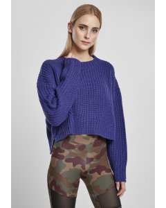 Női szvetter  // Urban classics Ladies Wide Oversize Sweater bluepurple