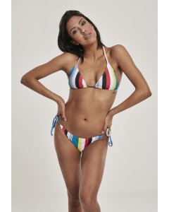 Női Fürdőruha // Urban Classics Ladies Stripe Bikini multicolor
