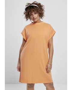 Női ruha // Urban classics Ladies Turtle Extended Shoulder Dress papaya