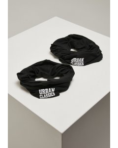 Férfi sál // Urban classics Logo Tube Scarf 2-Pack black