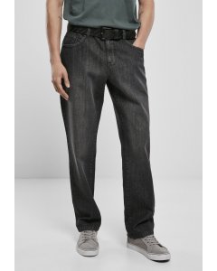 Farmernadrág // Urban classics Loose Fit Jeans real black washed
