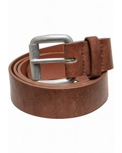 Férfi öv // Urban Classics / Synthetic Leather Thorn Buckle Casual Belt brown