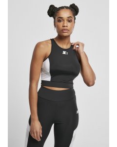 Női top // Starter Ladies Sports Cropped Top black/white