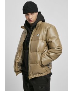 Férfi téli dzseki // South Pole Imitation Leather Bubble Jacket khaki