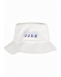 Kalap // Merchcode Miami Vice Logo Bucket Hat white