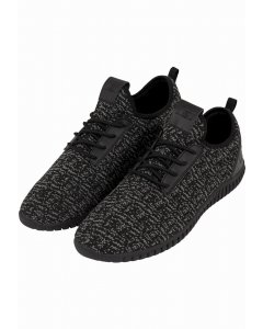 Urban Classics / Knitted Light Runner Shoe black/grey/black