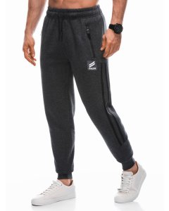 Men's sweatpants P1452 - dark grey