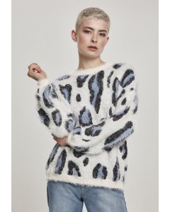 Női pulóver  // Urban Classics Ladies Leo Sweater abstract leo