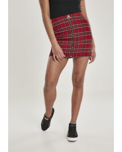 Női szoknya // Urban Classics Ladies Short Checker Skirt red/blk