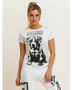 Női póló rövid ujjú  // Babystaff Puppy T-Shirt - weiß