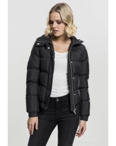 Urban Classics / Ladies Hooded Puffer Jacket black