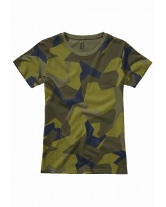 Női póló rövid ujjú  // Brandit Ladies T-Shirt swedish camo