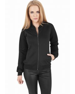 Női pulóver cipzár // Urban classics Ladies Scuba Raglan Mesh Jacket black