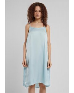 Urban Classics / Ladies Viscose Satin Slip Dress oceanblue