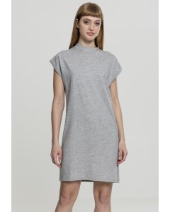 Női ruha // Urban classics Ladies Turtle Extended Shoulder Dress grey