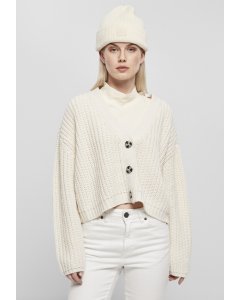 Női  pulóver kardigán // Urban Classics Ladies Oversized Cardigan whitesand