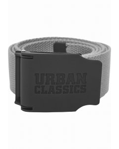 Férfi öv // Urban classics Woven Belt Rubbered Touch UC grey