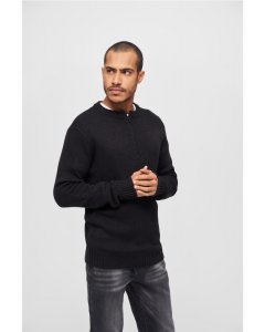 Férfi pulóver  félcipzárral  // Brandit Armee Pullover black