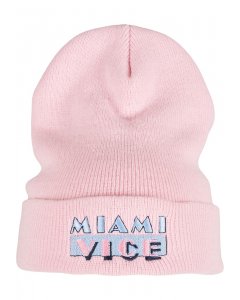 Sapka // Merchcode Miami Vice  Logo Beanie baby pink