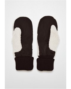 Kesztyű // Urban Classics / Basic Sherpa Gloves black/offwhite