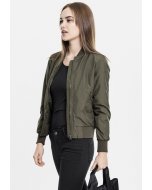 Női bomber kabát // Urban classics Ladies Light Bomber Jacket dark olive