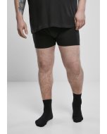 Ökölvívók // Urban classics Men Boxer Shorts Double Pack black charcoal