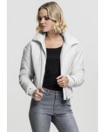 Női dzseki // Urban classics Ladies Oversized High Neck Jacket white