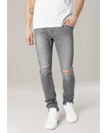 Urban Classics / Slim Fit Knee Cut Denim Pants grey