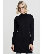 Női pulóver hosszú  // Urban classics Ladies Oversized Turtleneck Dress black