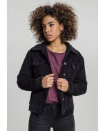 Urban Classics / Ladies Sherpa Corduroy Jacket black/black