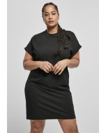 Női ruha // Urban classics Ladies Organic Cotton Cut On Sleeve Tee Dress black
