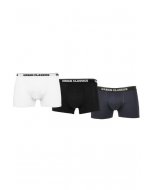 Ökölvívók // Urban classics Organic Boxer Shorts 3-Pack white/navy/black
