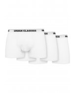 Ökölvívók // Urban classics Organic Boxer Shorts 3-Pack white+white+white