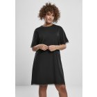 Női ruha // Urban classics Ladies Boxy Lace Hem Tee Dress black