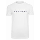Férfi póló rövid ujjú // Merchcode Friends Logo EMB Tee white