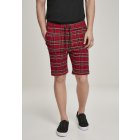 Rövidnadrág // Urban Classics Checker Shorts red/blk