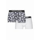 Ökölvívók // Urban classics  Men Boxer Shorts Double Pack palm aop+white