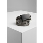 Férfi öv // Urban classics Canvas Belts grey camo/black