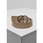 Női öv // Urban Classics Small Ring Buckle Belt  beige/gold