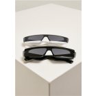 Napszemüveg // Urban Classics Sunglasses Alabama 2-Pack black/white