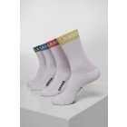 Zoknik // Urban classics Short Sporty Logo Socks Coloured Cuff 4-Pack multicolor