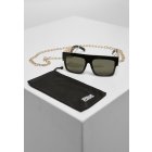 Napszemüveg // Urban classics  Sunglasses Zakynthos With Chain black/gold