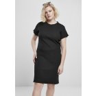 Női ruha // Urban classics Ladies Rib Tee Dress black