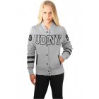 Női pulóver college // Urban classics UDNY College  Jacket gry/blk